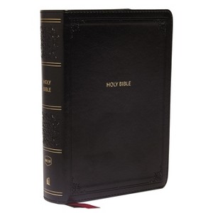 Nkjv, Reference Bible, Compact, Leathersoft, Black, Red Letter Edition, Comfort Print - by  Thomas Nelson (Leather Bound) - 1 of 1