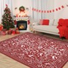 Christmas Rug Washable Rug for Living Room, Decorative Xmas Holiday Carpet - 4 of 4