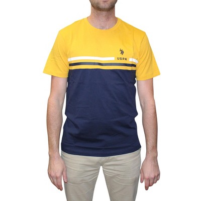 U.S. Polo Assn. Men's Short Sleeve Stripe Print Crewneck T-Shirt