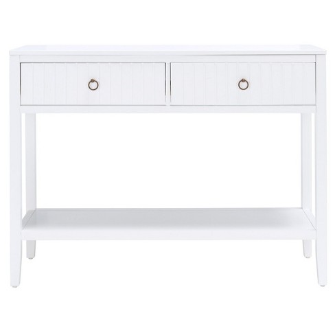 Tegan 2 Drawer Console Table - White - Safavieh - image 1 of 4