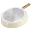 Gibson Home Marbleton Ceramic Nonstick Alumium 11 Inch Frying Pan in Cream - 3 of 4
