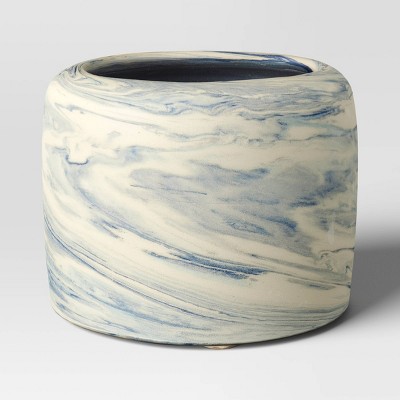 Low Swirled Clay Vase - Threshold™