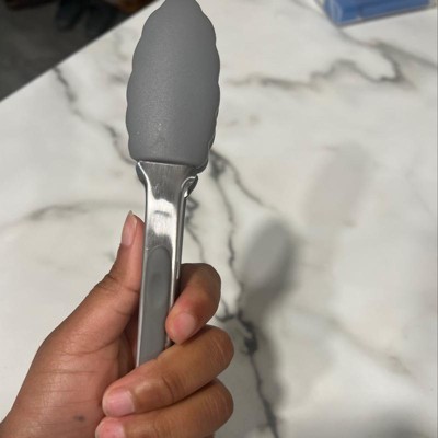 Tovolo Mini Silicone Tongs Oyster Gray : Target