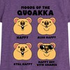 Girls' - Instant Message - Quokka Moods Fitted Short Sleeve Graphic T-Shirt - 2 of 4