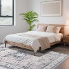 Washable Runner Rugs, Floral Vintage Distress Rugs, Traditional Medallion Non-Slip Foldable Stain-Resistant Soft Low Pile Rugs - 3 of 4