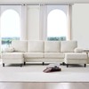Mjkone 110" U-Shaped Sectional Sofa Couches with Double Chaises and Sleepable Armrests,Corduroy Upholstered 4-Seater Sofa - 4 of 4
