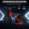 Electric Dirt Bike for Kids, 250W Electric Motorcycle, Electric Balance Bike for Ages 6-12, 3 Speed Settings, 16IN Off-Road Tires - image 3 of 4