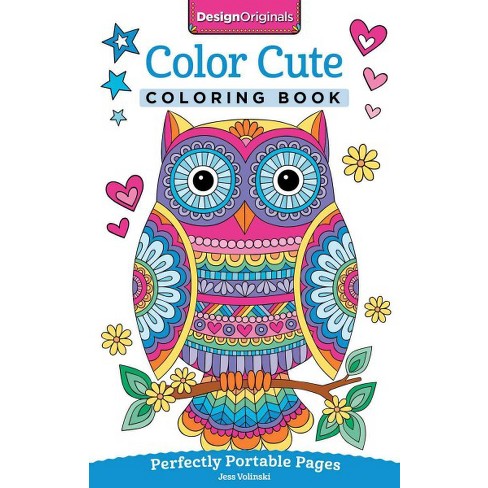 Cute Coloring Book For Adults and Teens: Adorable Fantasy Animals To Color