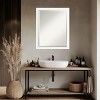 Amanti Art Oliver Narrow Beveled Wood Framed Bathroom Vanity Wall Mirror - 4 of 4