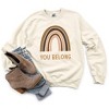 Simply Sage Market Women's Graphic Sweatshirt You Belong Rainbow - 3 of 4