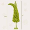 TIRAMISUBES 4/5/6-Inch Christmas Tree Fir Tree with LED Lights Pvc Hinges Branches for Christmas Indoor and Outdoor Holiday Decoration - 4 of 4