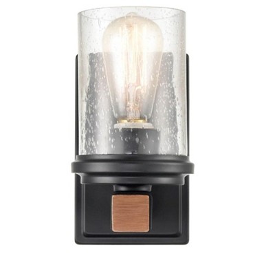 Millennium Lighting Taos 1 - Light Sconce in  Matte Black/Wood Grain