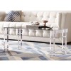 55 Downing Street Marley Modern Acrylic Rectangular Coffee Table 42" x 24" Clear Tempered Glass Tabletop for Living Room Bedroom Bedside Entryway Home - 2 of 4