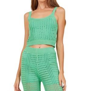 Women's Knit Cropped Tank Top - SURF GYPSY - 1 of 3