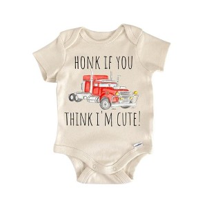 Trucking Trucker Truck - Baby Boy Girl Clothes Infant Onesie® Funny Cute Newborn GS1 - 1 of 4