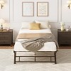 Garvee Stand-Up Twin Pop-Up Trundle Bed Frame with Locking Casters & Metal Slat Support - 3 of 4