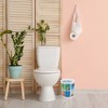 Evideco French Home Goods Set of Waste Basket and Toilet Brush with Holder, Decorative Bathroom Accessories, 1.2 Gallon Trash Can and Easy-Clean Brush - 3 of 4