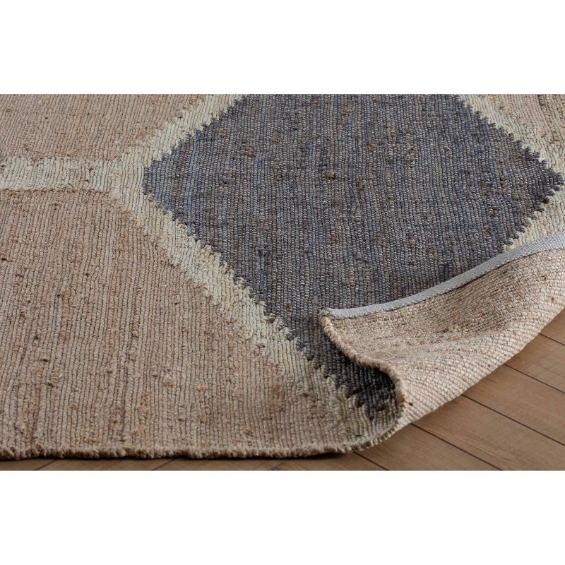 Mountains of the Moon Jute Area Rug Natural/Ivory/Gray - Anji Mountain, 6 of 10