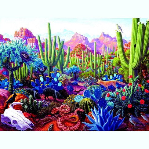 Desert Cactus & Bird Diamond Painting - Sunset Scenery Diamond Art