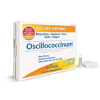 Boiron Oscillococcinum Homeopathic Medicine For Flu-Like Symptoms 12 Doses