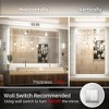 Keonjinn Smart LED Bathroom Vanity Wall Mirror, 3 Color Temperatures Dimmable, Frontlit & Backlit, Dimmable, Acrylic Edge, Anti Fog, Radar Sensor - 3 of 4