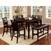 Burton Leatherette Padded Counter Dining Bench Espresso - miBasics - 4 of 4