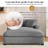 54''W Oversized Chaise, Lounge Chair, Sofa Chaise with Pillows - ModernLuxe - 4 of 4