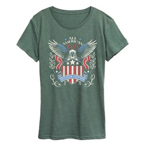Women's - Instant Message - All American Vintage Goods Short Sleeve Graphic T-Shirt - 1 of 4