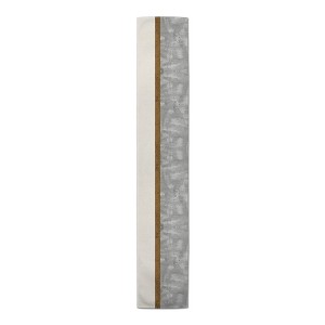 Creative Products Gray and Linen Stripe 16x90 Cotton Twill Table Runner - 1 of 3