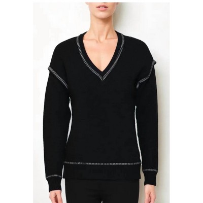 Women's v neck sweater - Metric Knits