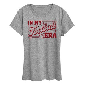 Women's - Instant Message - In My Football Era Short Sleeve Graphic T-Shirt - 1 of 4