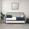 RealRooms Loki Metal Daybed with Pop Up Trundle Bed - 2 of 4