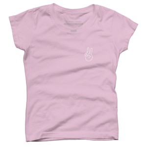 Girl's Design By Humans peace By desiredesign T-Shirt - 1 of 3