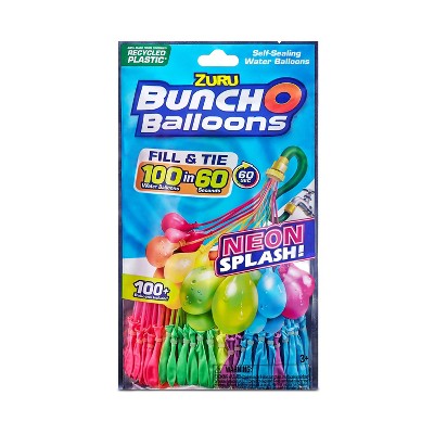 Photo 1 of 3 pack Bunch O Balloons 3pk Rapid Filling Self Sealing Water Balloons - Neon by ZURU