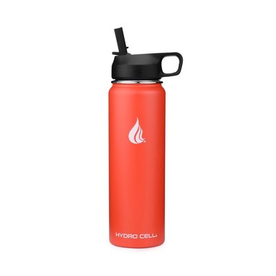 24oz Red Hydro Cell Wide Mouth Stainless Steel Water Bottle