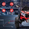 24V Kids 4WD Off-Road Electric Ride-on, 2-Seater with Tent, Shock Absorbers, 3-Speeds (4 MPH), LED Lights, Music, 110 Lbs Load Capacity - 3 of 4