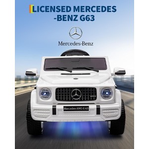 GARVEE 12V Kids Ride on Car Licensed Mercedes Benz G63 w/Remote Control, Soft Start, Wheels Suspension, LED Light, Bluetooth - 1 of 4