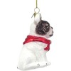 Kurt Adler Noble Gems Glass Ornament for Christmas Tree, French Bulldog - 3 of 4