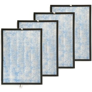 Nispira True HEPA with Activated Carbon Pre Filter Replacement Compatible with Membrane Solutions MSA3 Air Purifier, 4 Packs - 1 of 4