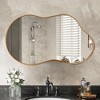 Beautyolove Irregular Aluminum Alloy Framed Wall Mirror Asymmetrical Wall Mirror - 2 of 4