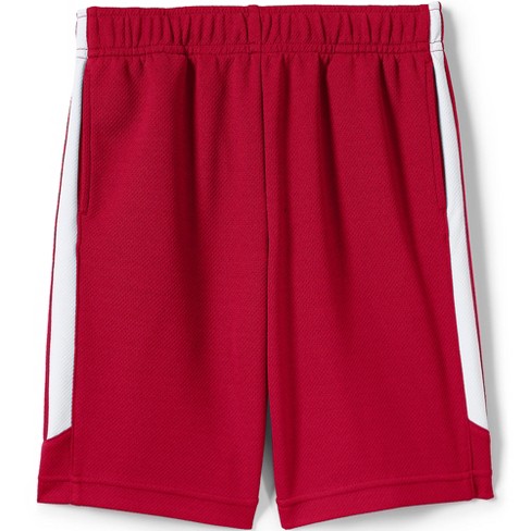 Lands' End School Uniform Kids Mesh Gym Shorts - Large - Red : Target