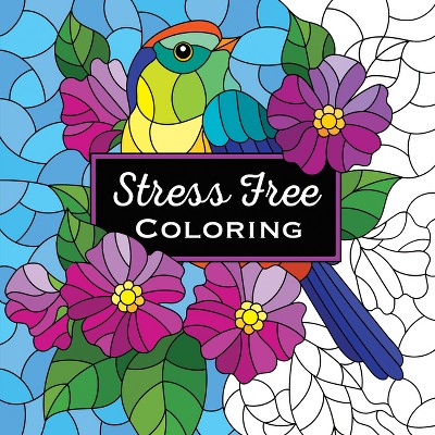 Large Print Easy Color & Frame - Calm (Stress Free Coloring Book) (Spiral)