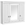 Ridstar 28.74 in. H White Four Tier Bathroom Wall Cabinet with Mirror - 2 of 4