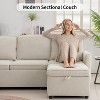 Vipbear 78" Modern Convertible Sleeper Sofa Bed, Certified 5 Seat Couch for Living Room - 4 of 4