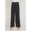 Women's High Waisted Full Leg Pants - entro - 3 of 4