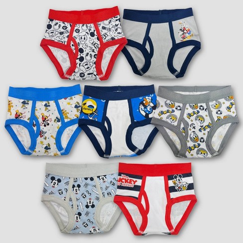 Buy Disney Boys' Toddler Mickey Mouse 3-Pack or 7-Pack Briefs 18M, 2/3T, 4T  online