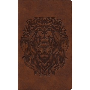 Thinline Bible-ESV-Royal Lion - (Leather Bound) - 1 of 1