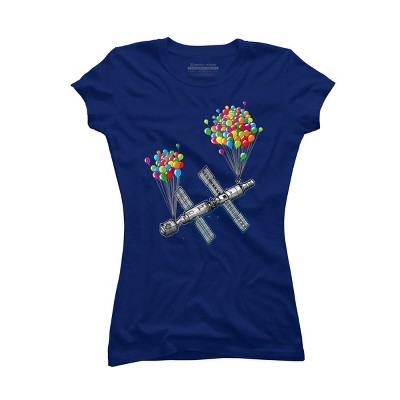 Junior's Design By Humans The Magic of satellites By Raxarts T-Shirt