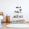 4-Tier Ladder Bookshelf with Sailboat Design, Freestanding Storage Shelves for Home and Office - 2 of 4