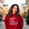 Simply Sage Market Women's Graphic Sweatshirt I Didn't Try Nice List - 2 of 4